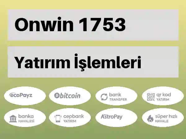 Onwin Mobil Para yatırma ve çekme 1753